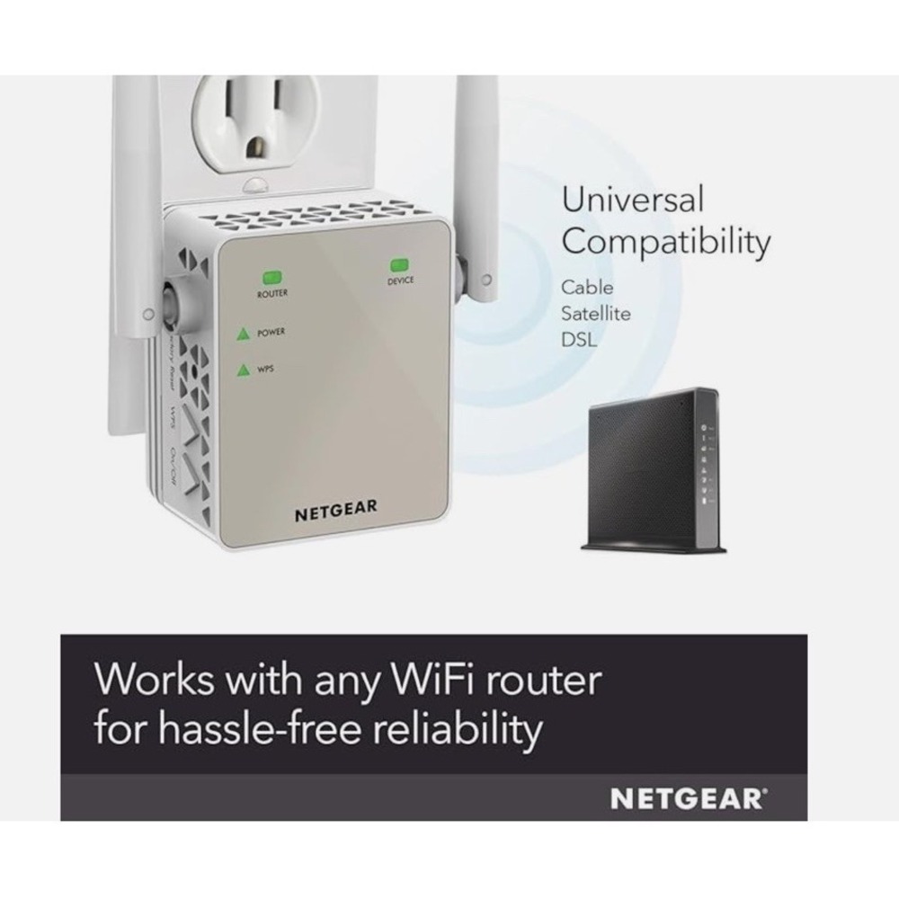 NETGEAR AC1200 Wi-Fi Range Extender - EX6120 Open Box